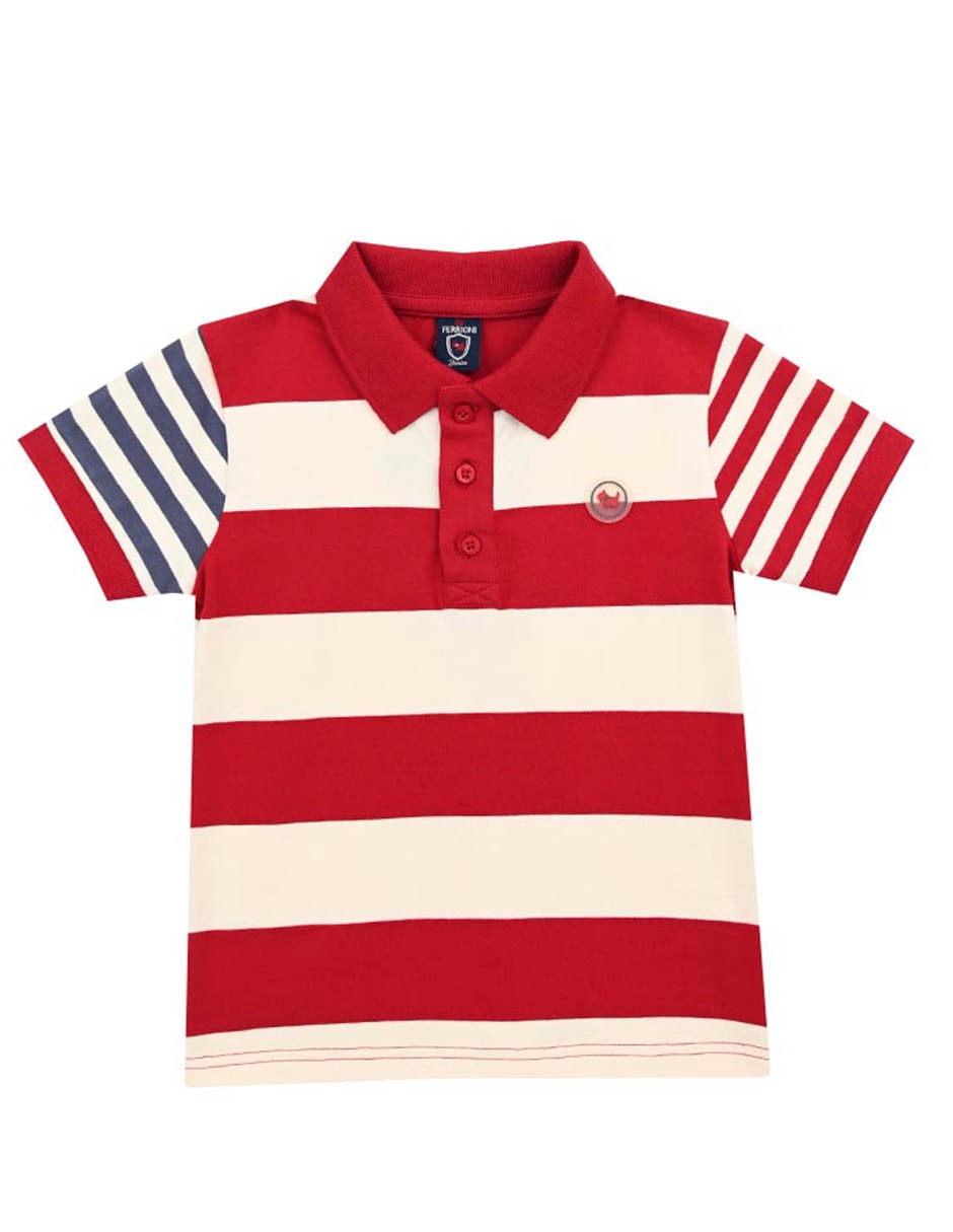 Playera tipo polo Cleave de algodón para bebé niño Playera tipo polo Cleave de algodón para bebé niño