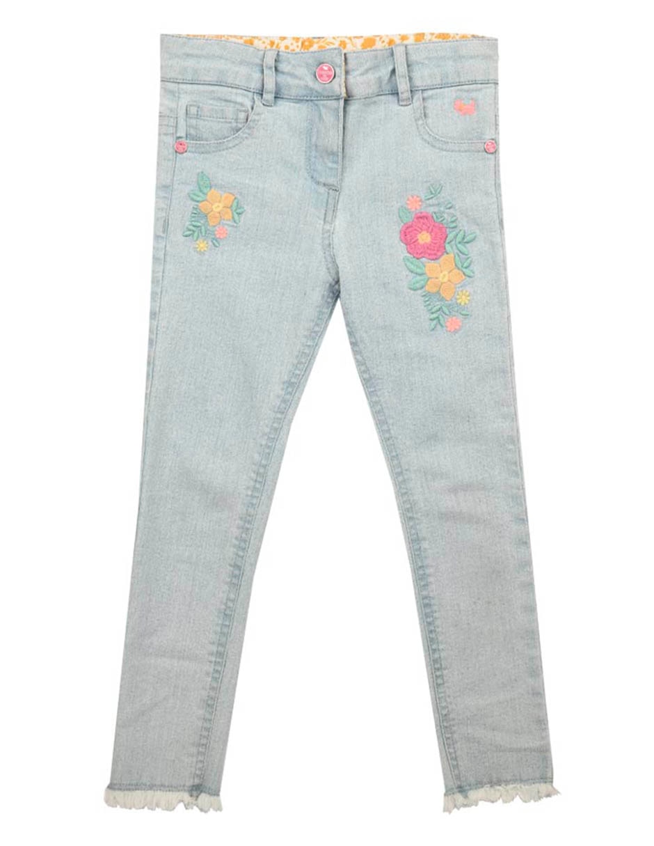 Jeans straight Brett lavado claro para bebé niña Jeans straight Brett lavado claro para bebé niña