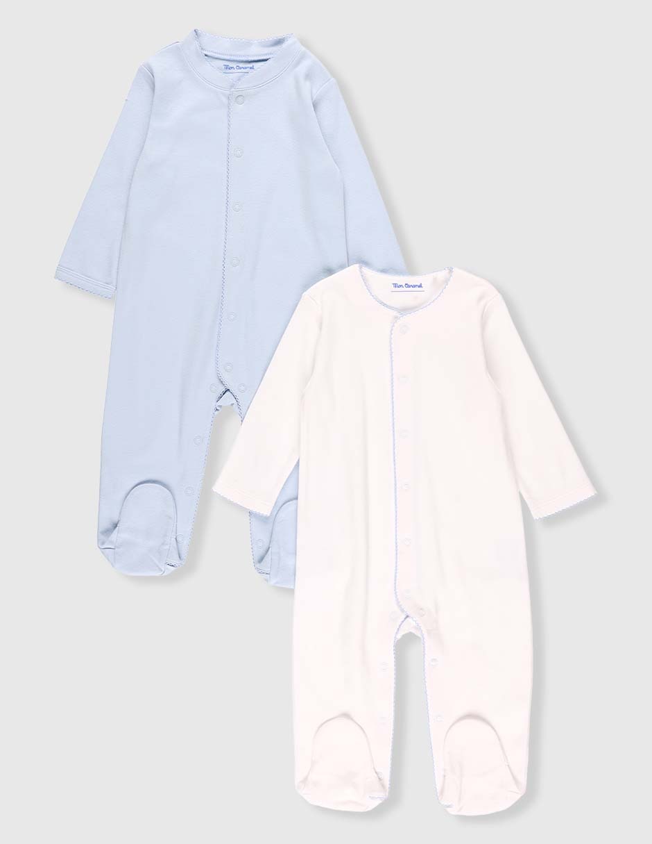 Set de mamelucos de algodón para bebé