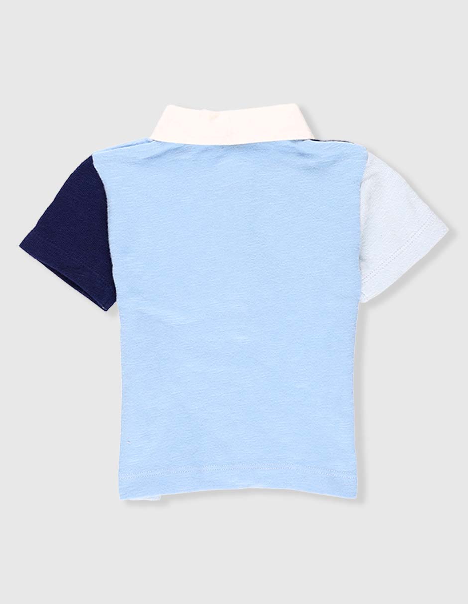 Playera tipo polo de algodón para bebé niño 2