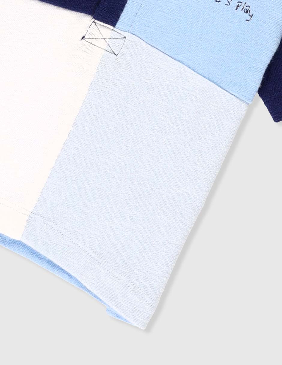 Playera tipo polo de algodón para bebé niño 4