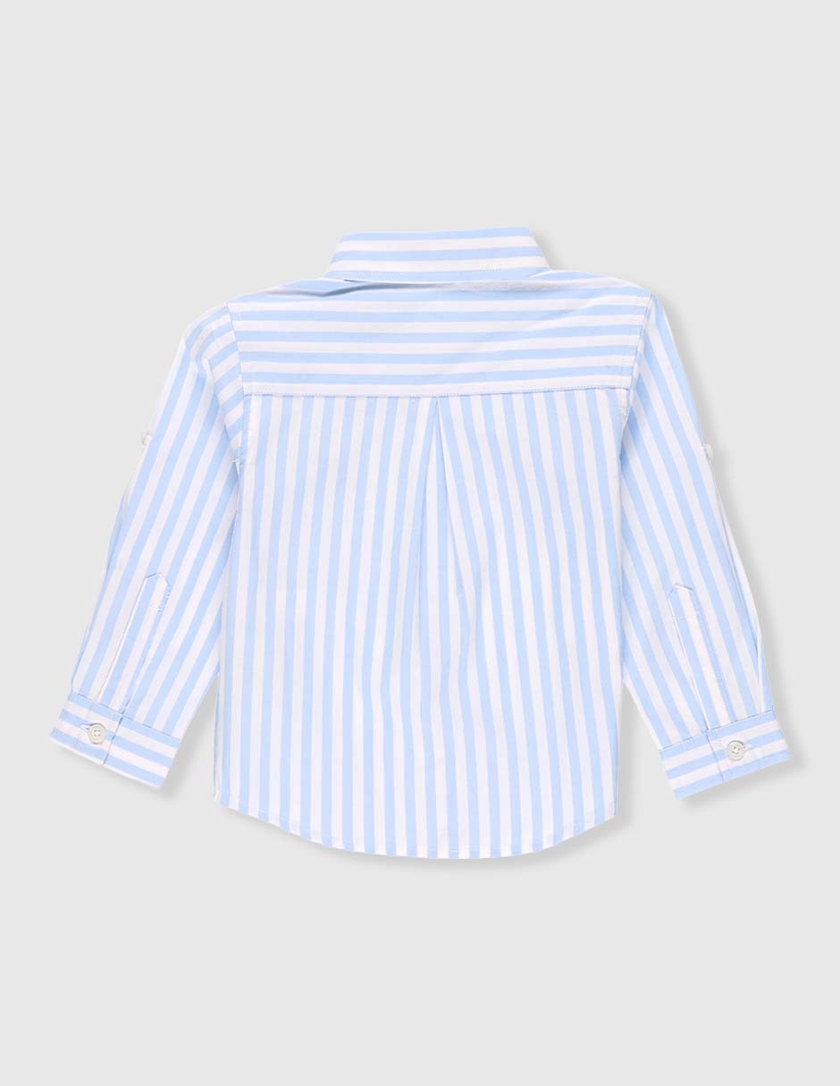 Camisa casual de algodón manga larga para niño 2