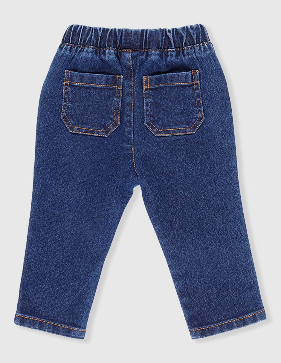 Jeans slim lavado obscuro para bebé niño 2