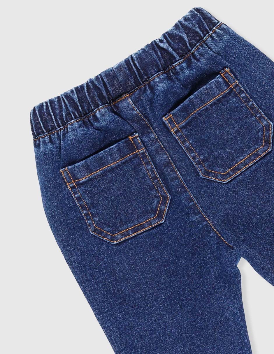 Jeans slim lavado obscuro para bebé niño 3