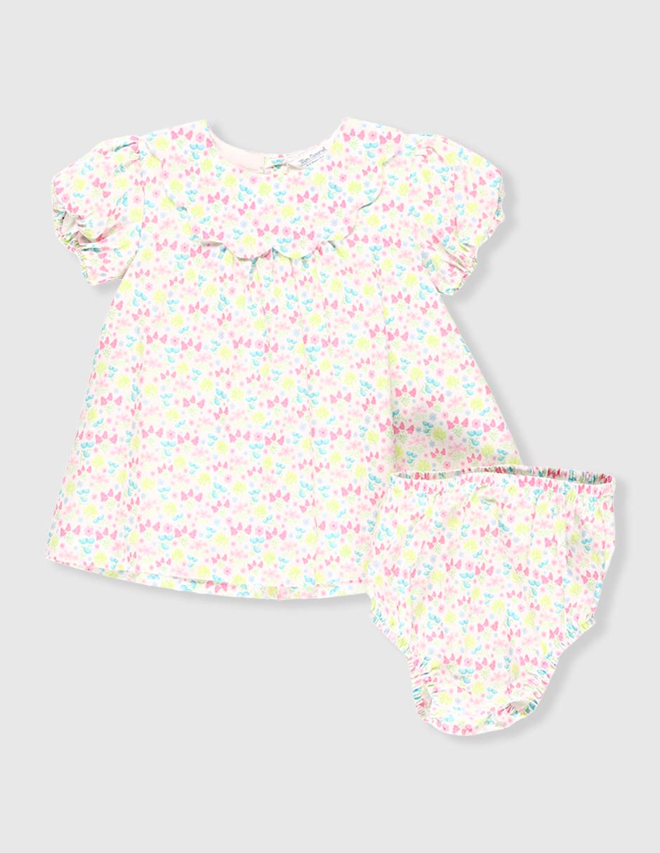 Vestido manga globo para niña Vestido manga globo para niña