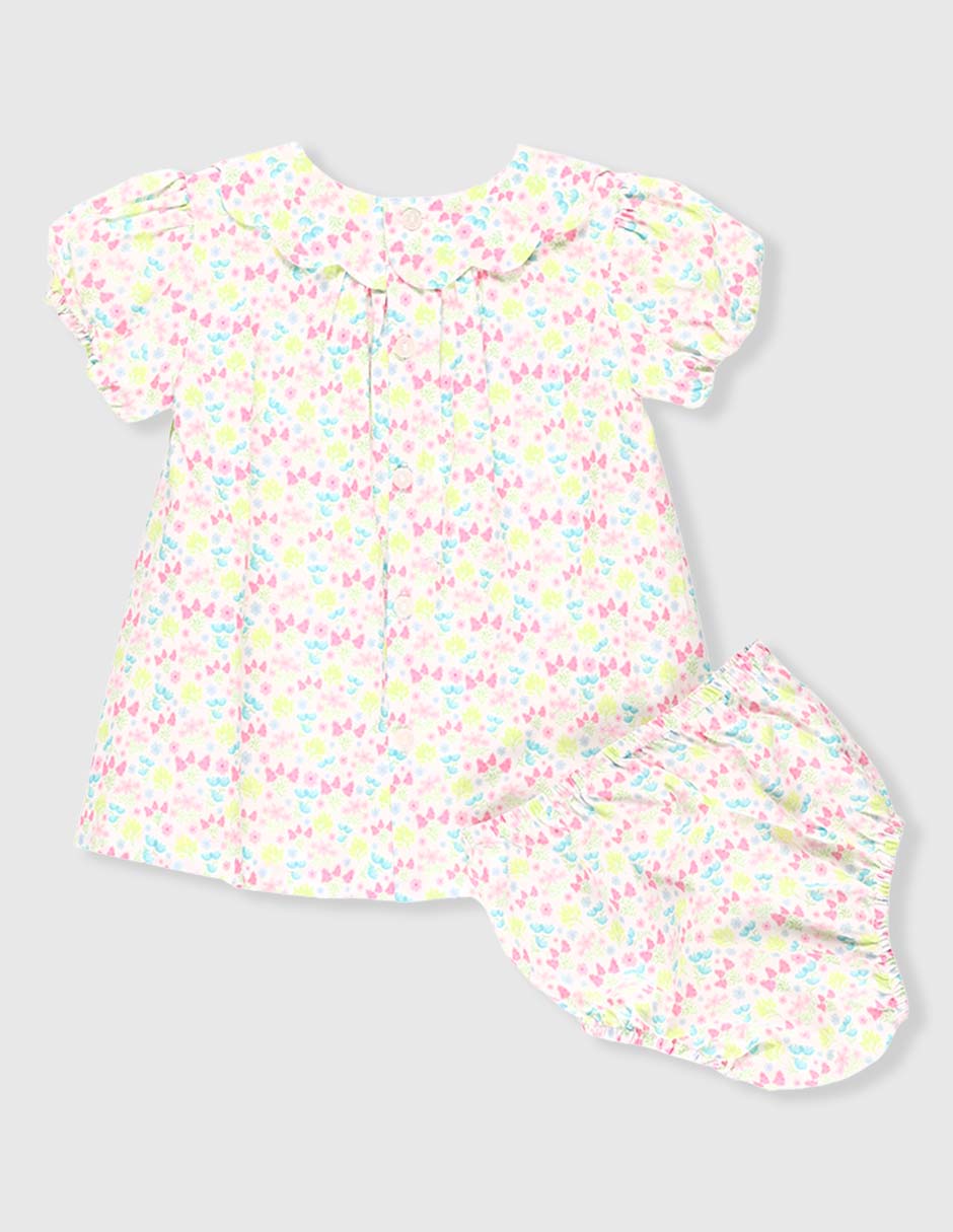 Vestido manga globo para niña 2