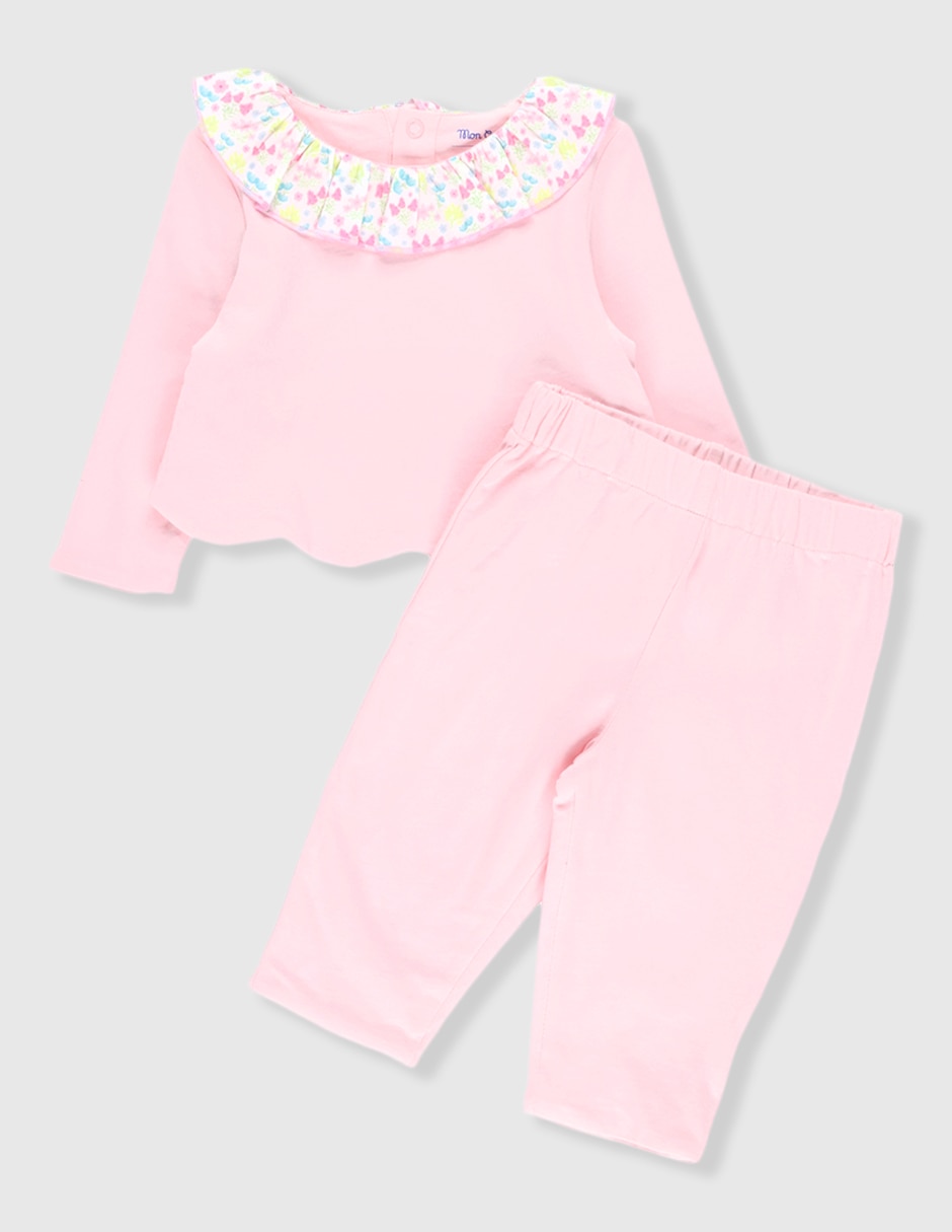 Conjunto de algodón para bebé niña Conjunto de algodón para bebé niña