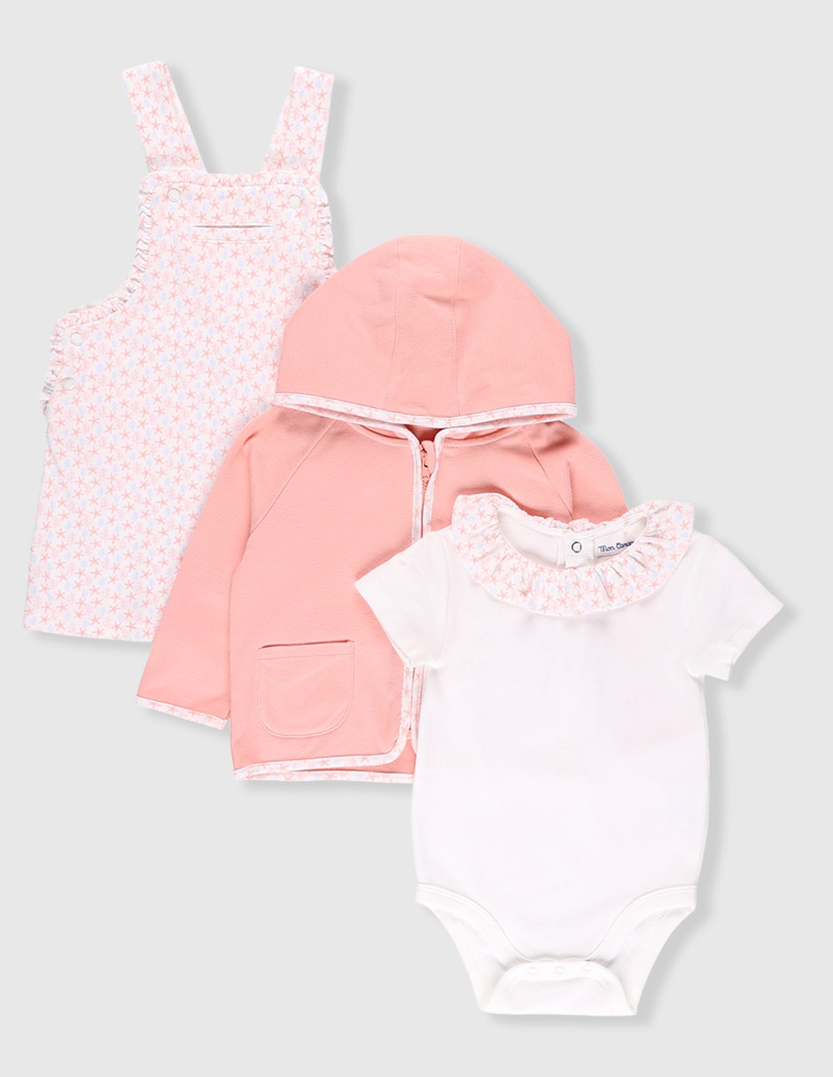 Conjunto de algodón para bebé niña Conjunto de algodón para bebé niña