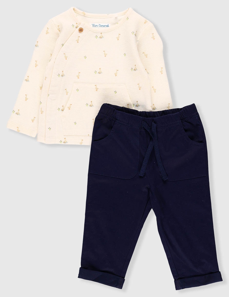 Conjunto de algodón para bebé niña Conjunto de algodón para bebé niña