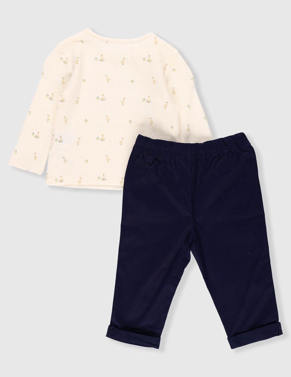 Conjunto de algodón para bebé niña 2