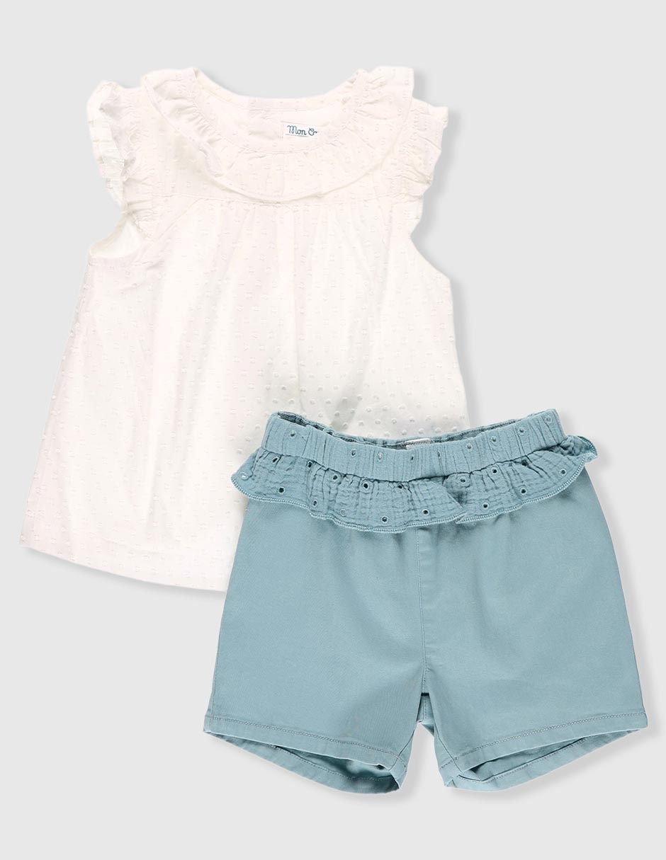 Conjunto de algodón para niña Conjunto de algodón para niña