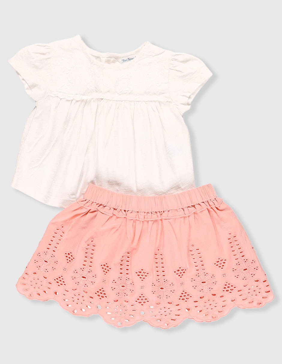 Conjunto de algodón para bebé niña