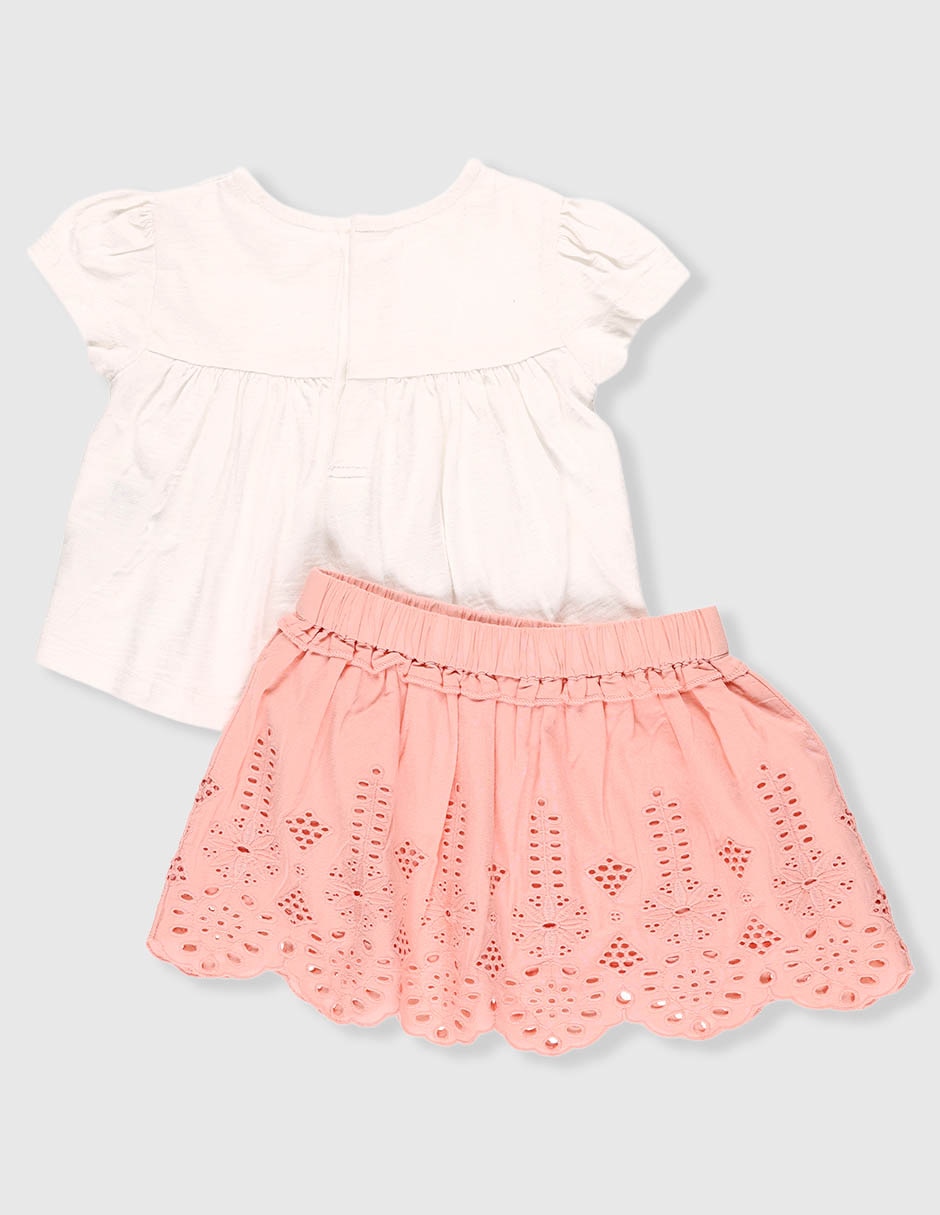 Conjunto de algodón para bebé niña 2