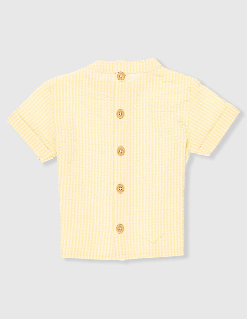 Camisa casual de algodón manga corta para niño 2