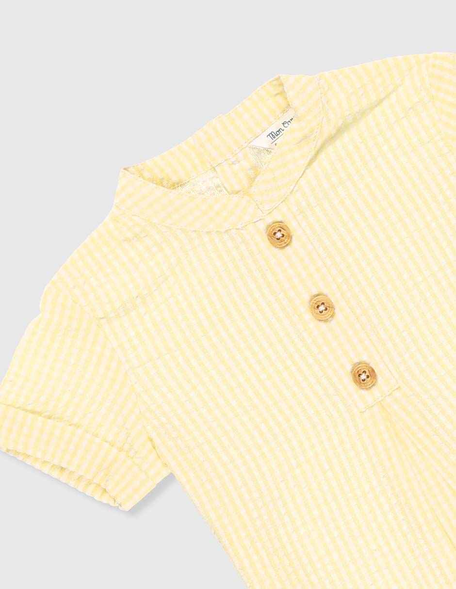 Camisa casual de algodón manga corta para niño 3