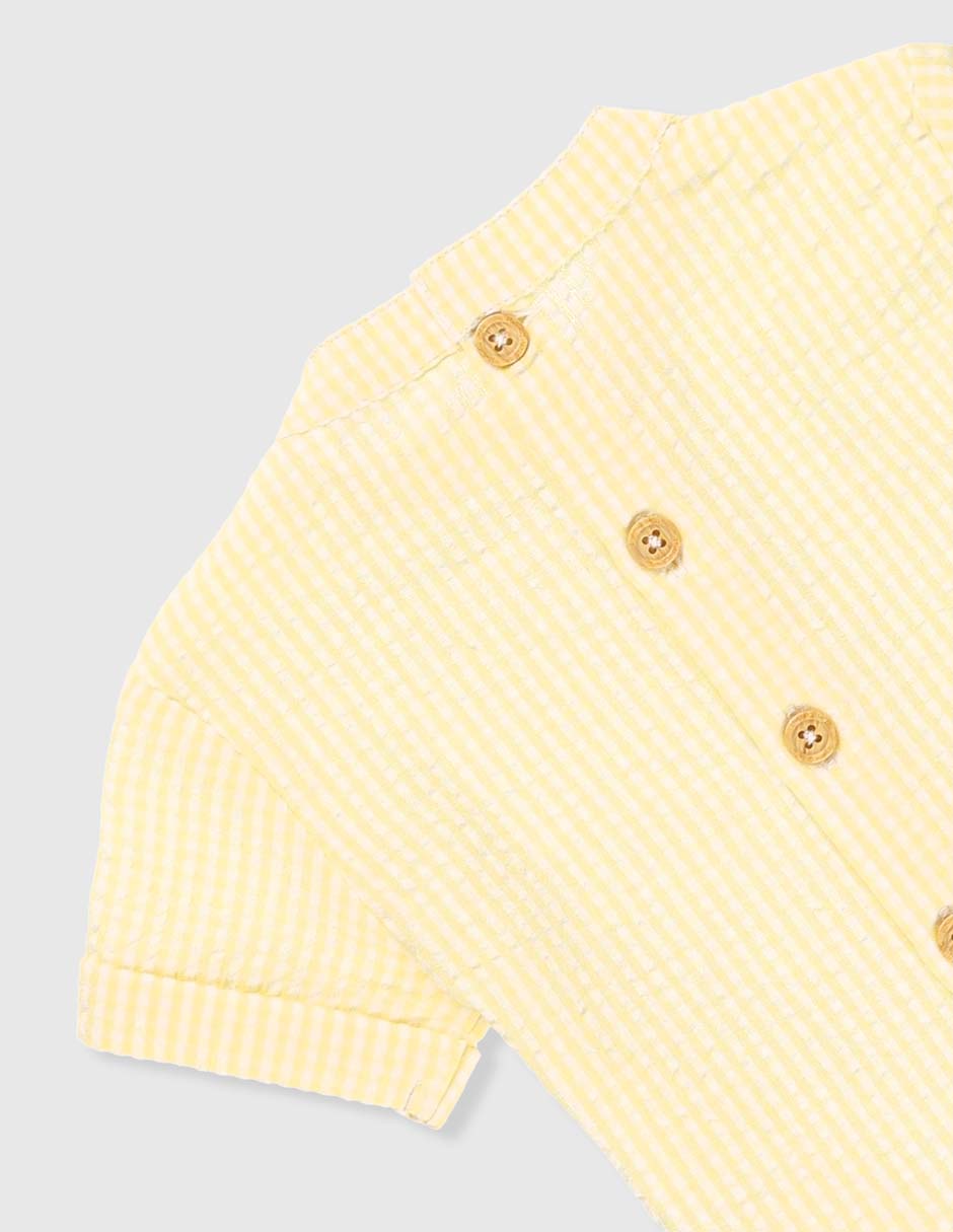 Camisa casual de algodón manga corta para niño 4