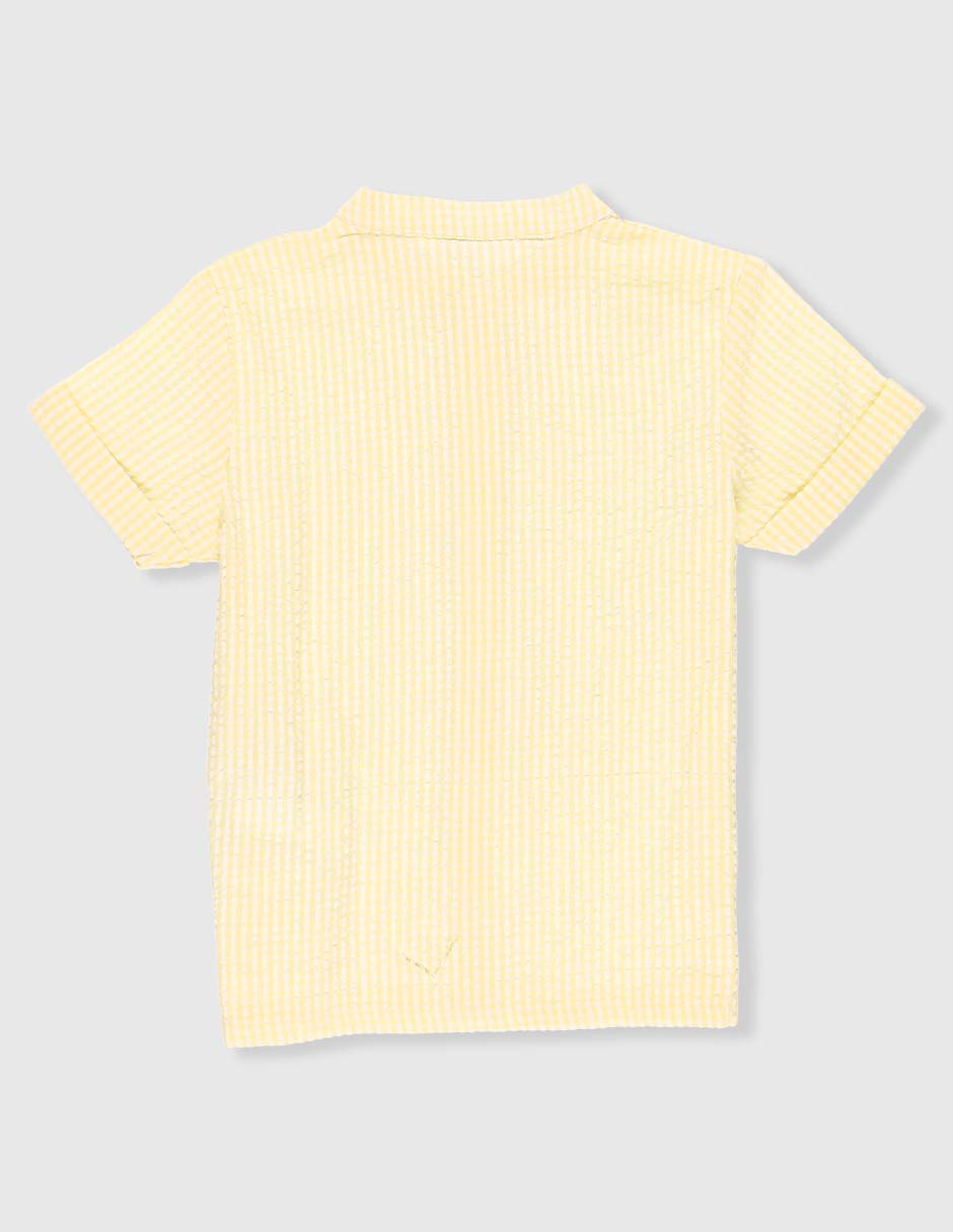 Camisa casual de algodón manga corta para niño 2
