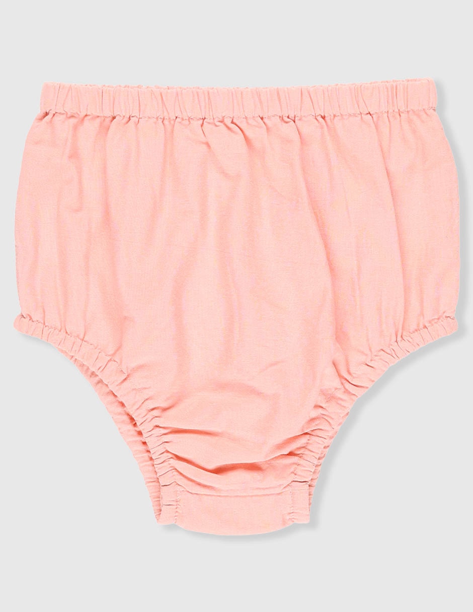 Vestido con calzón manga mariposa para bebé niña 4