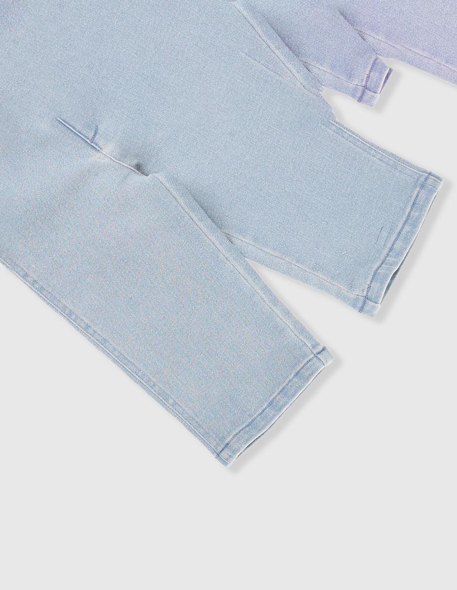 Jeans straight lavado claro para bebé niña 3