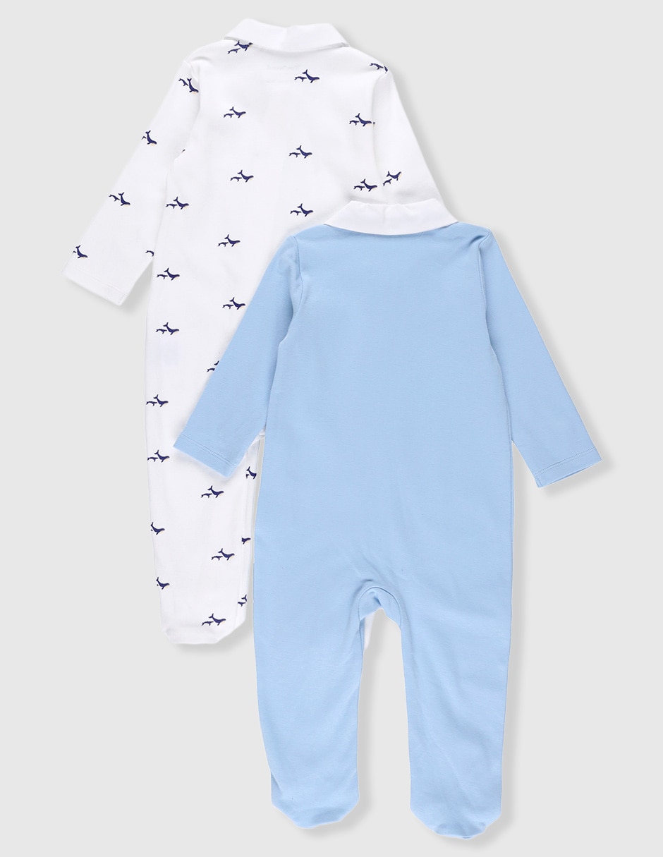 Set de mamelucos de algodón para bebé niño 2