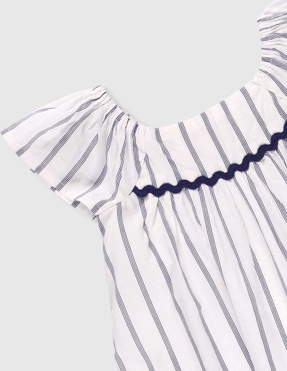 Vestido manga cap para bebé niña 4