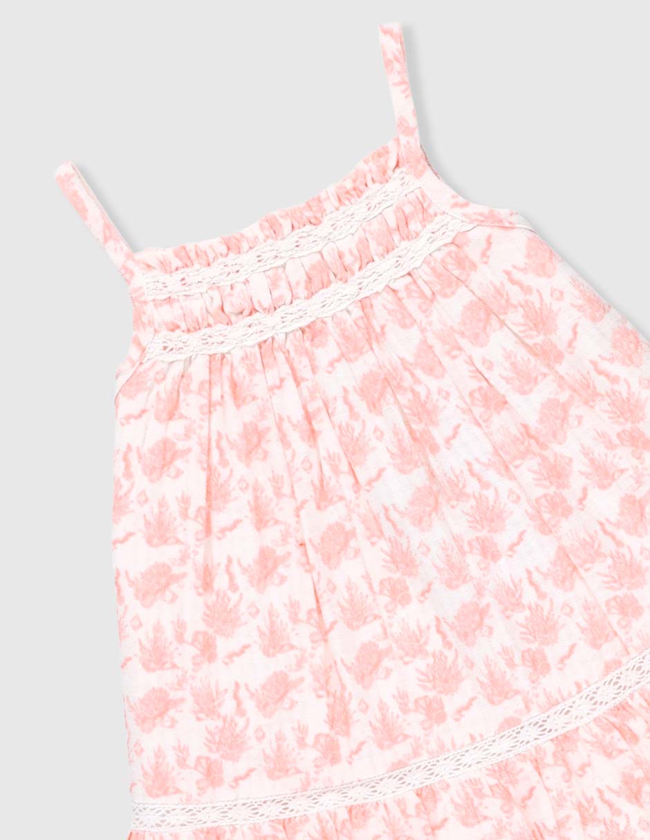 Vestido con calzón sin manga para bebé niña 3