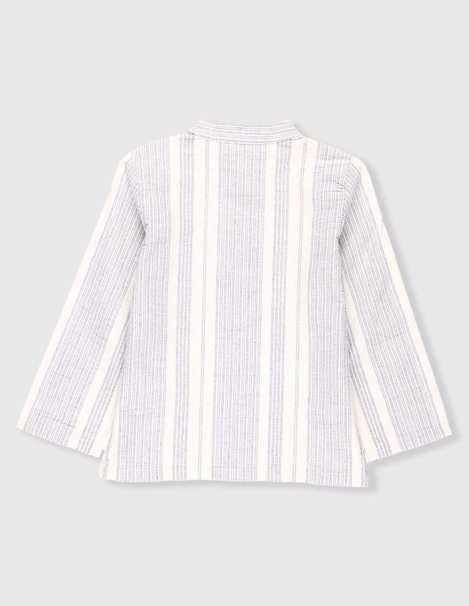 Camisa casual de algodón manga larga para niño 2