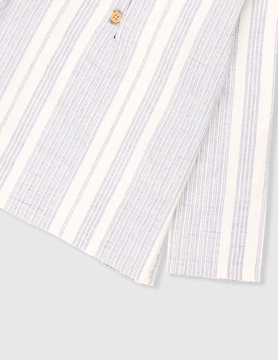 Camisa casual de algodón manga larga para niño 4