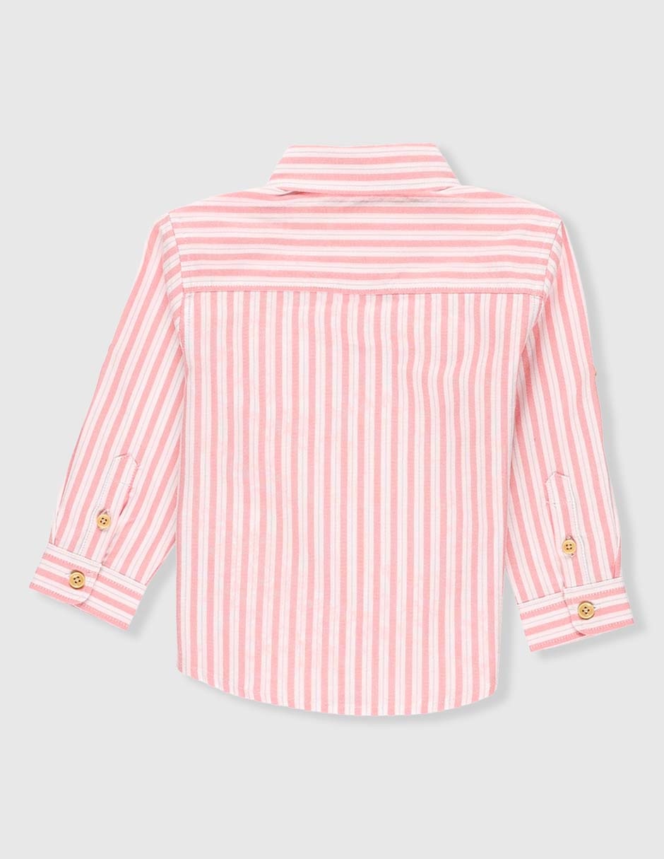 Camisa casual de algodón manga larga para niño 2