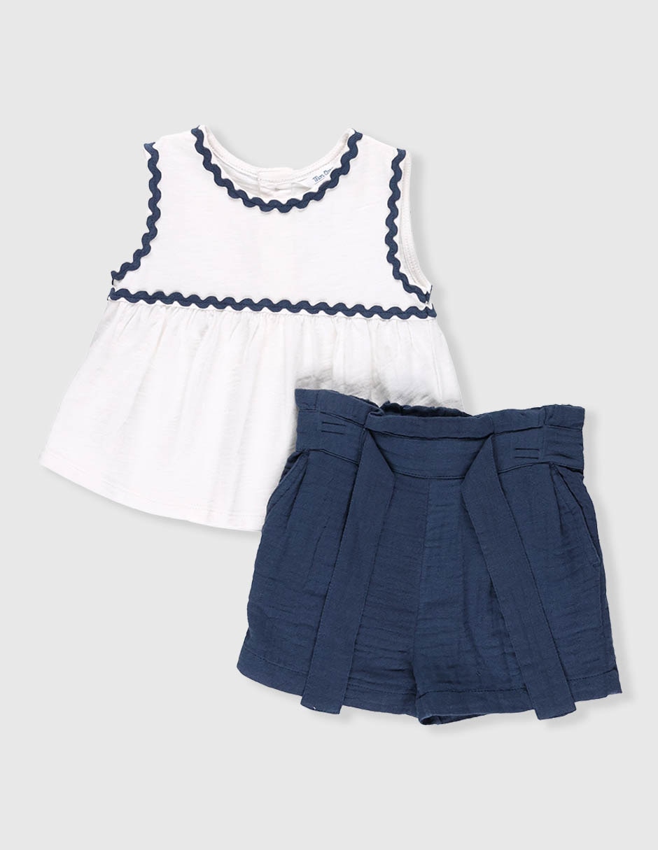 Conjunto de algodón para bebé niña Conjunto de algodón para bebé niña