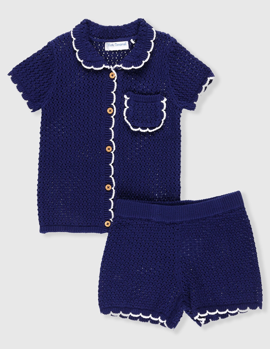 Conjunto casual de algodón para bebé niña Conjunto casual de algodón para bebé niña