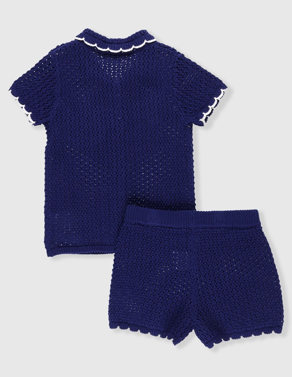 Conjunto casual de algodón para bebé niña 2