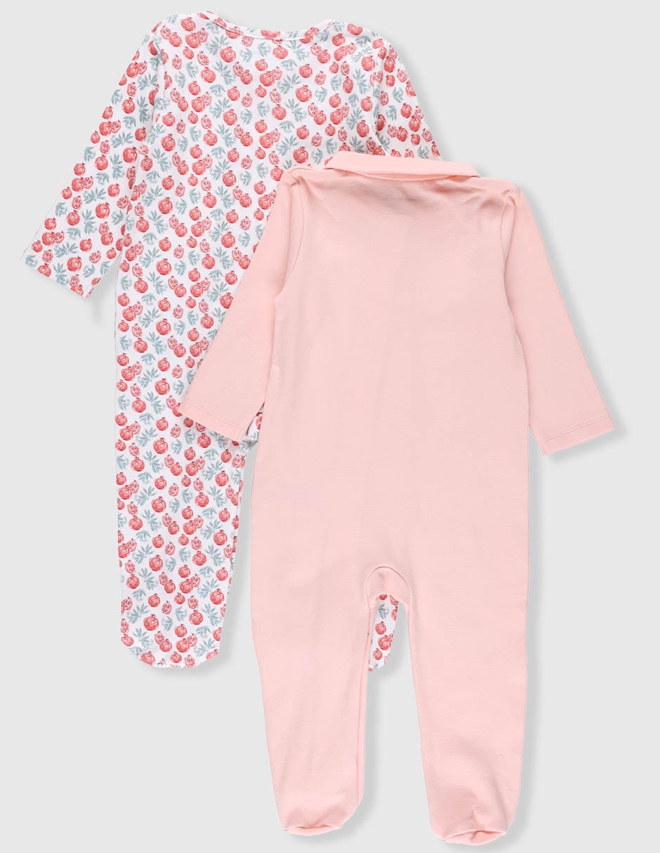 Set de mameluco de algodón para bebé niña 2