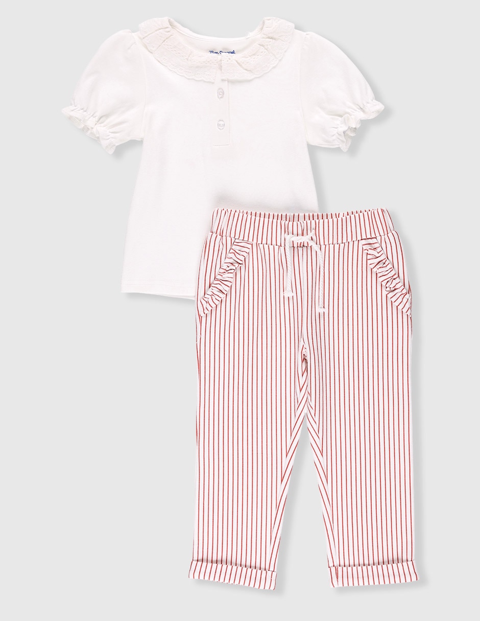 Conjunto de algodón para bebé niña Conjunto de algodón para bebé niña
