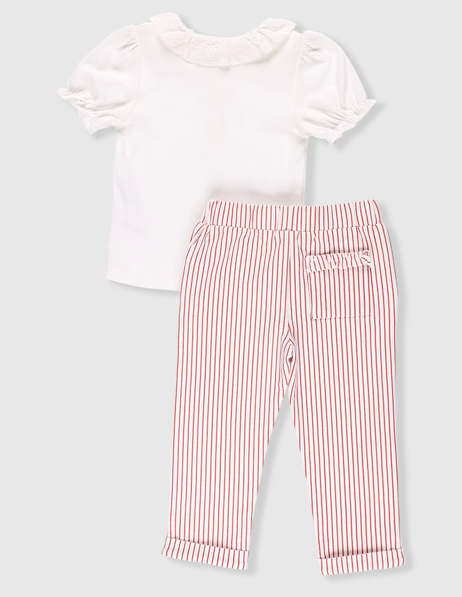 Conjunto de algodón para bebé niña 2