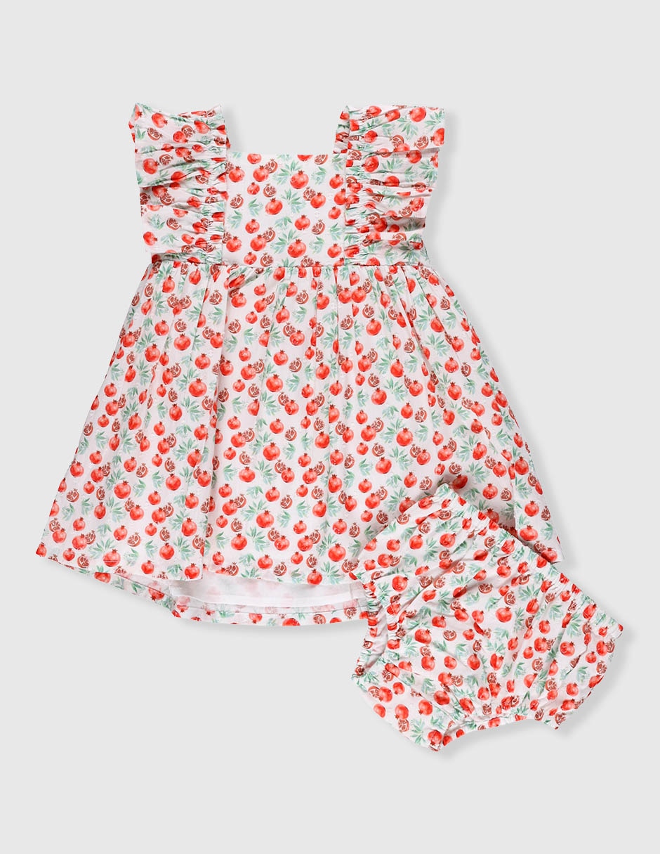 Conjunto vestido sin manga para bebé niña