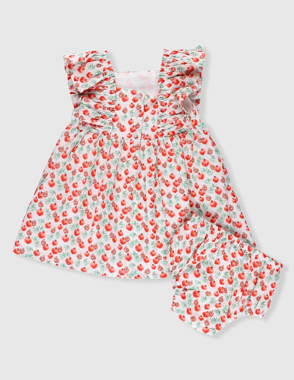 Conjunto vestido sin manga para bebé niña 2