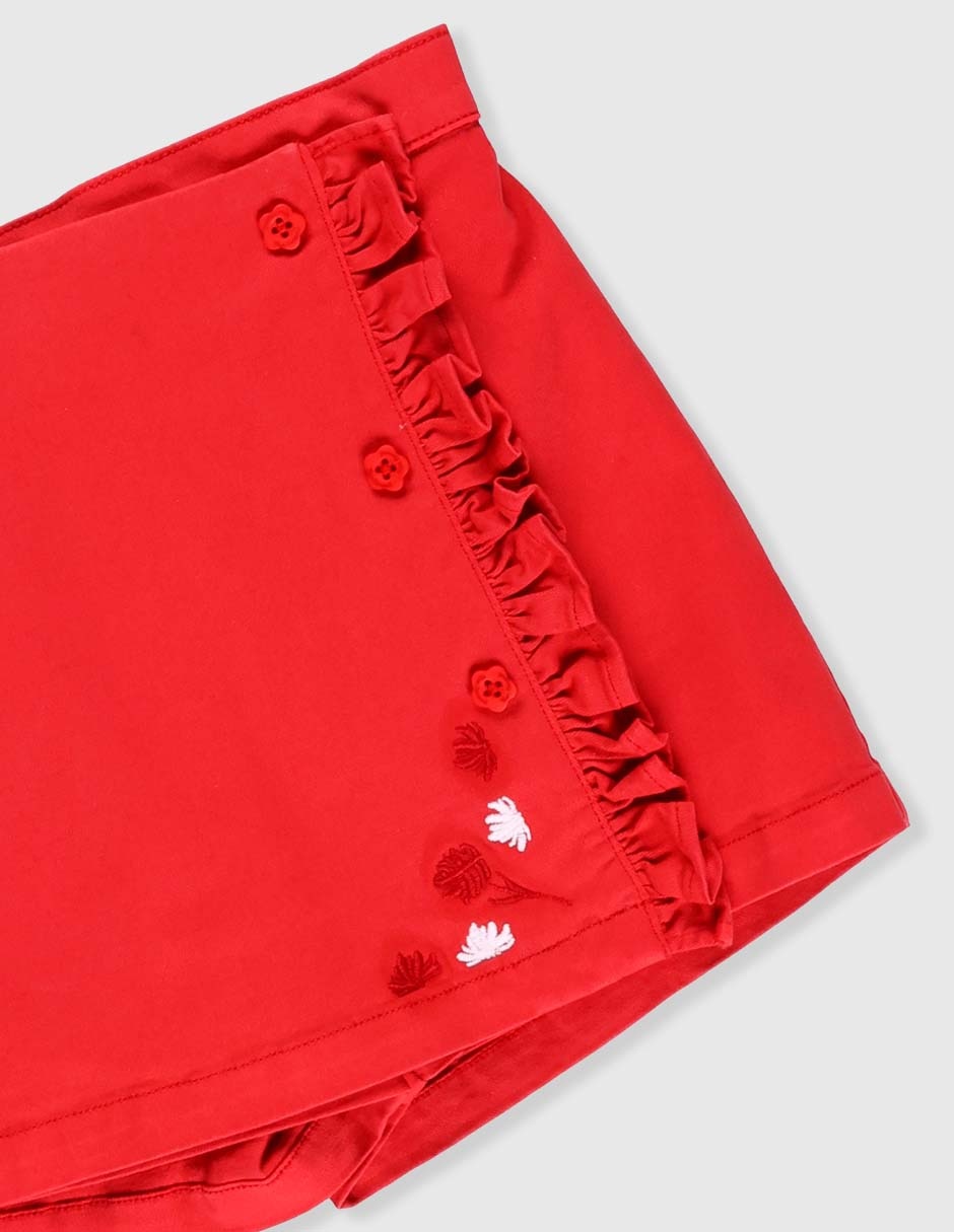 Falda short de algodón para bebé niña 3
