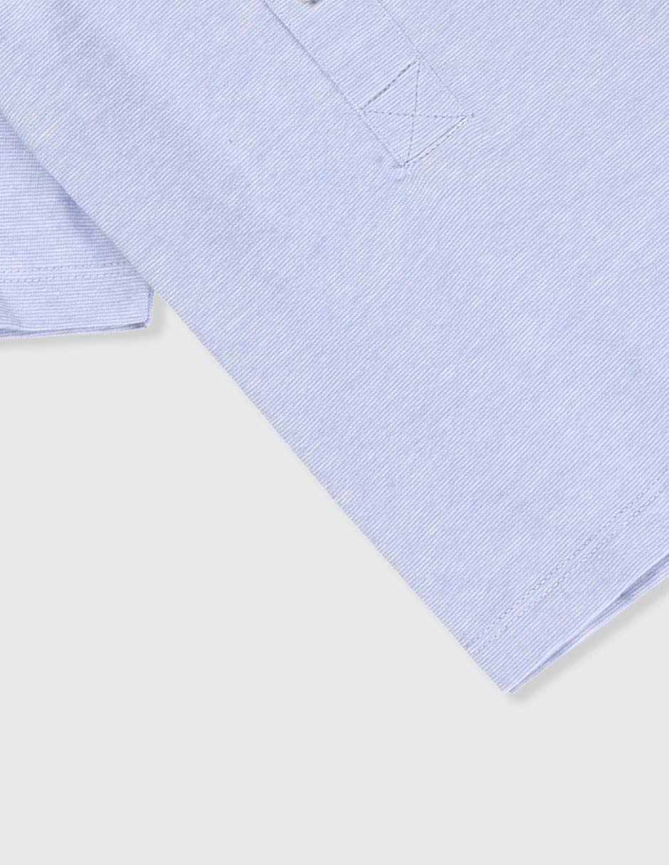 Playera tipo polo de algodón para bebé niño 4