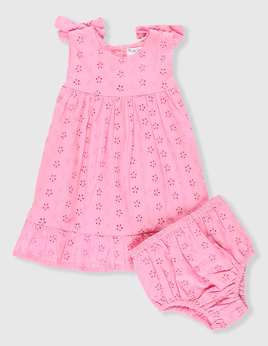 Vestido con calzón para bebé niña Vestido con calzón para bebé niña