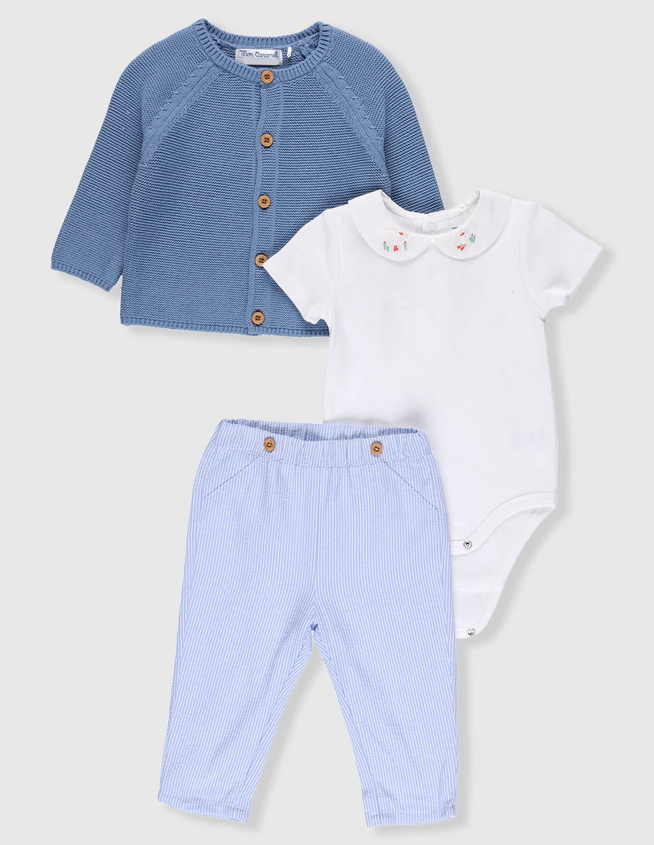 Conjunto de algodón para bebé niño Conjunto de algodón para bebé niño