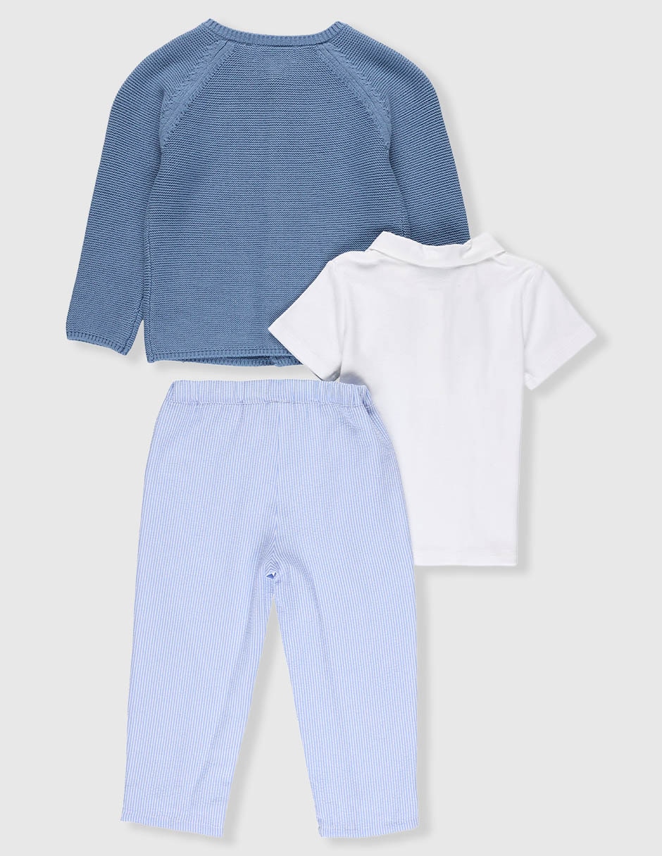Conjunto casual de algodón para bebé niño 2