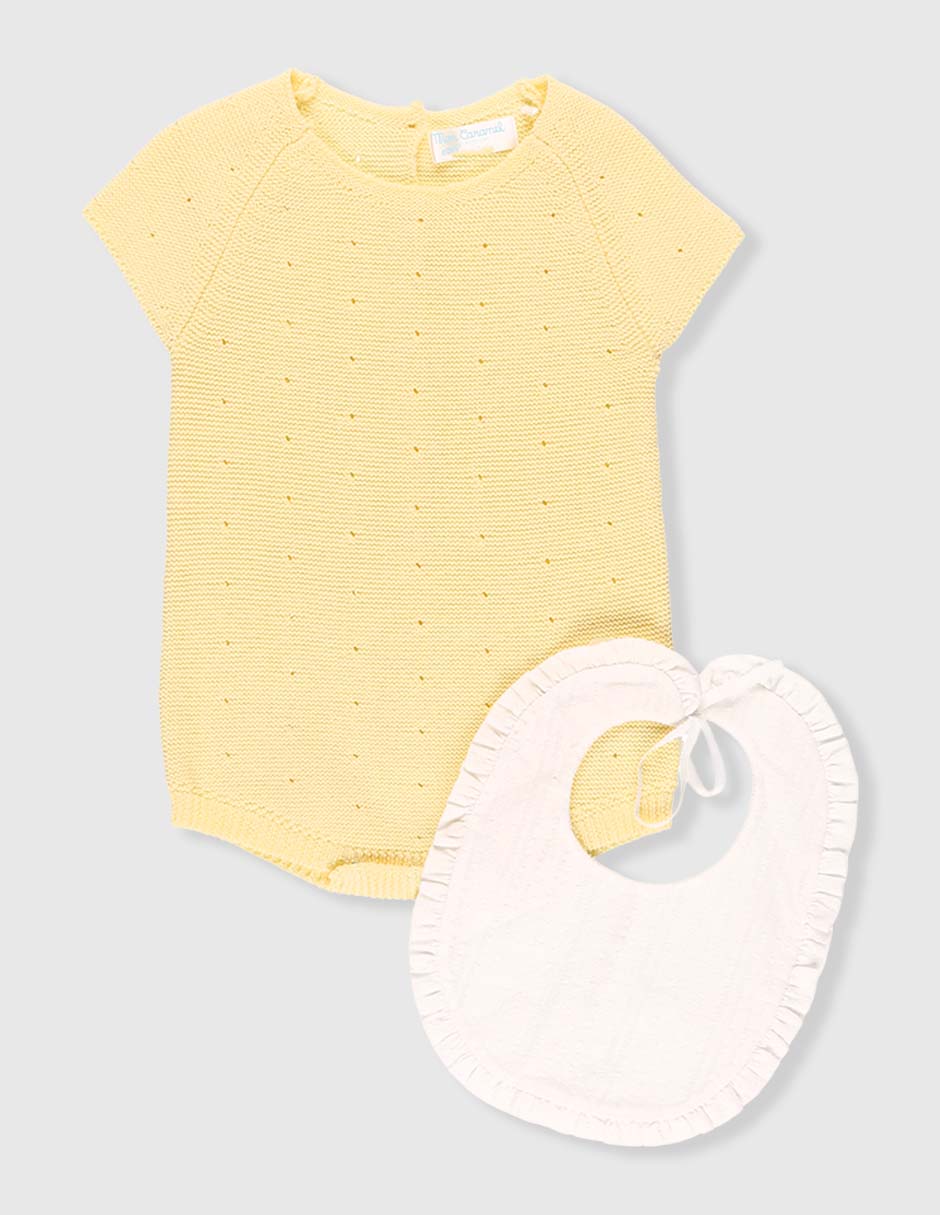 Pañalero con con babero de algodón