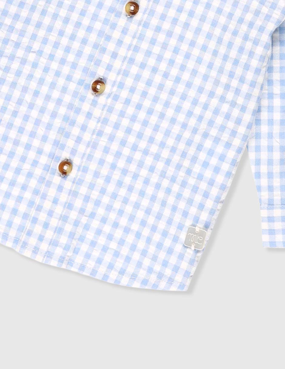 Camisa casual Collection de algodón manga larga para niño 4