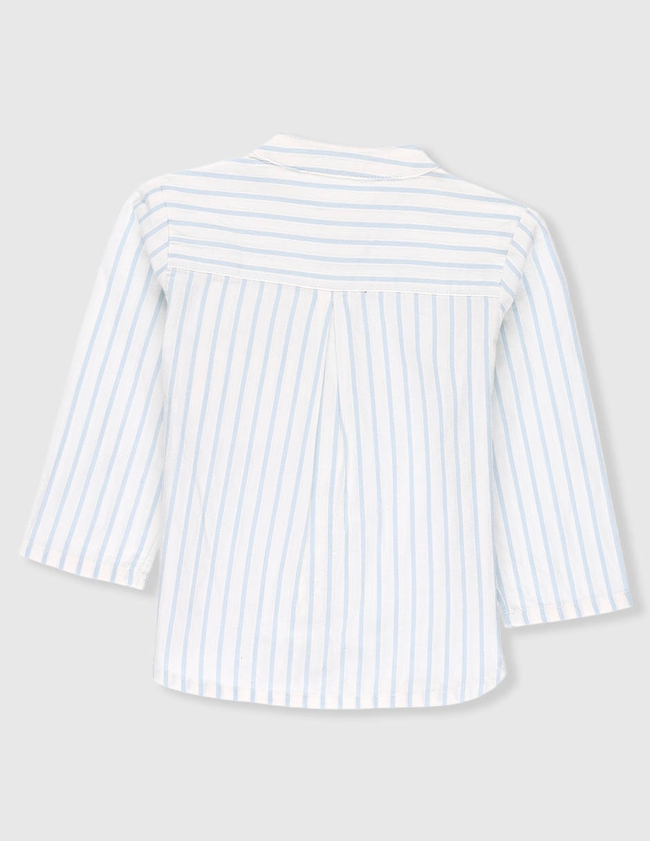 Camisa casual de algodón manga larga para niño 2