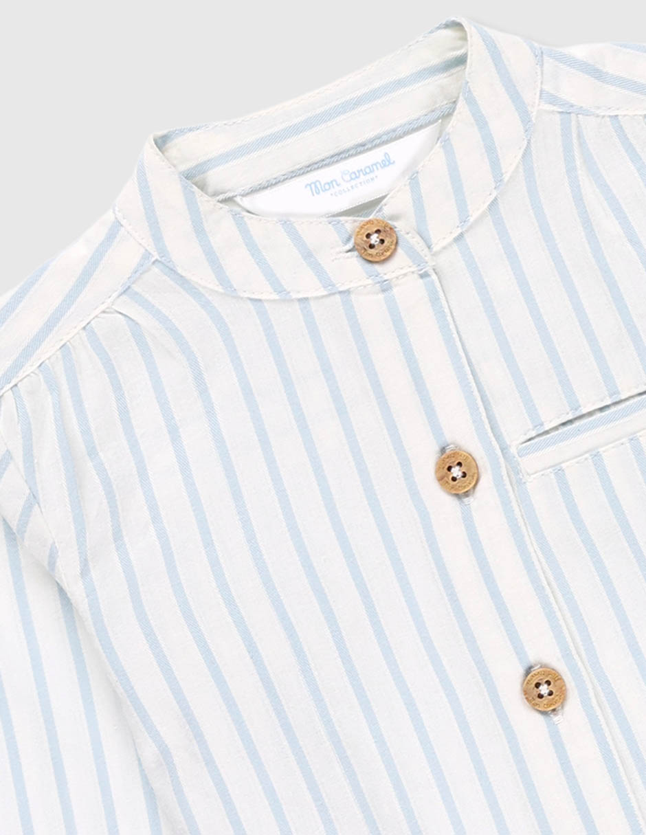Camisa casual de algodón manga larga para niño 3