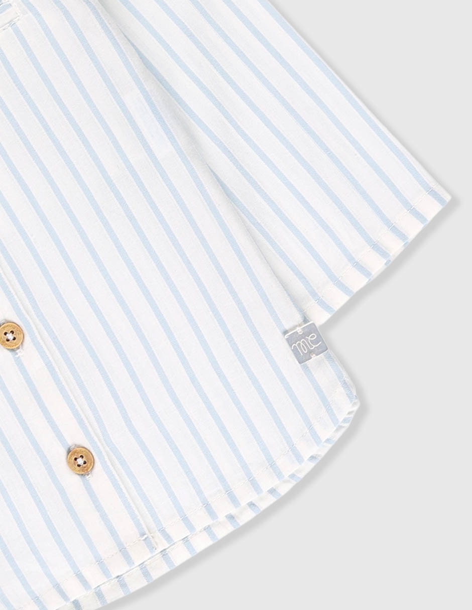 Camisa casual de algodón manga larga para niño 4
