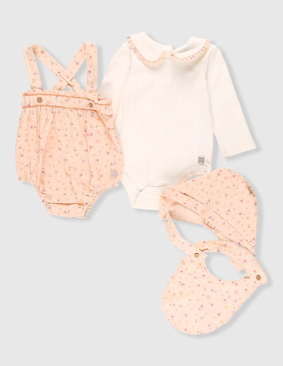 Conjunto de algodón para bebé niña Conjunto de algodón para bebé niña