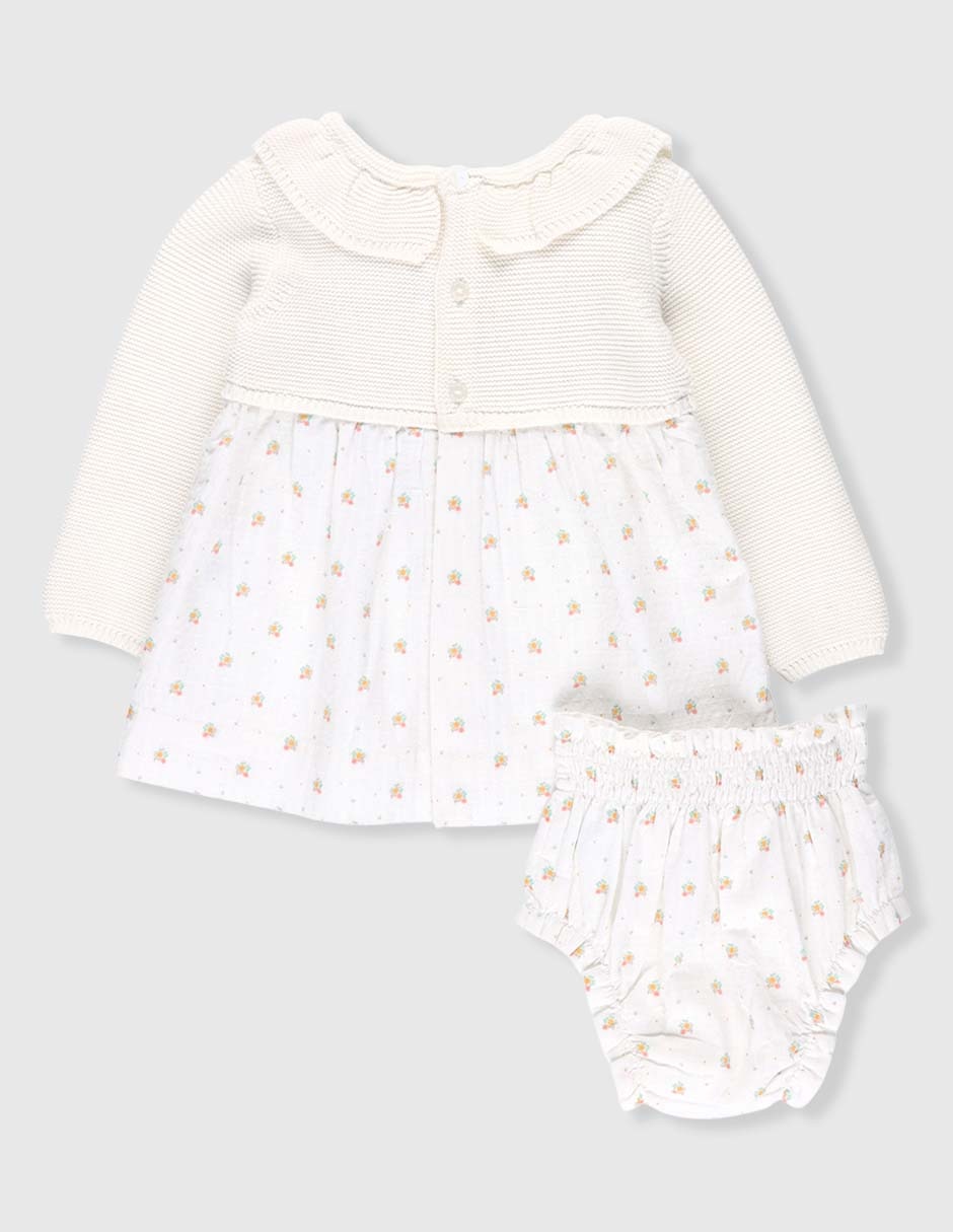 Vestido con calzón para bebé niña 2