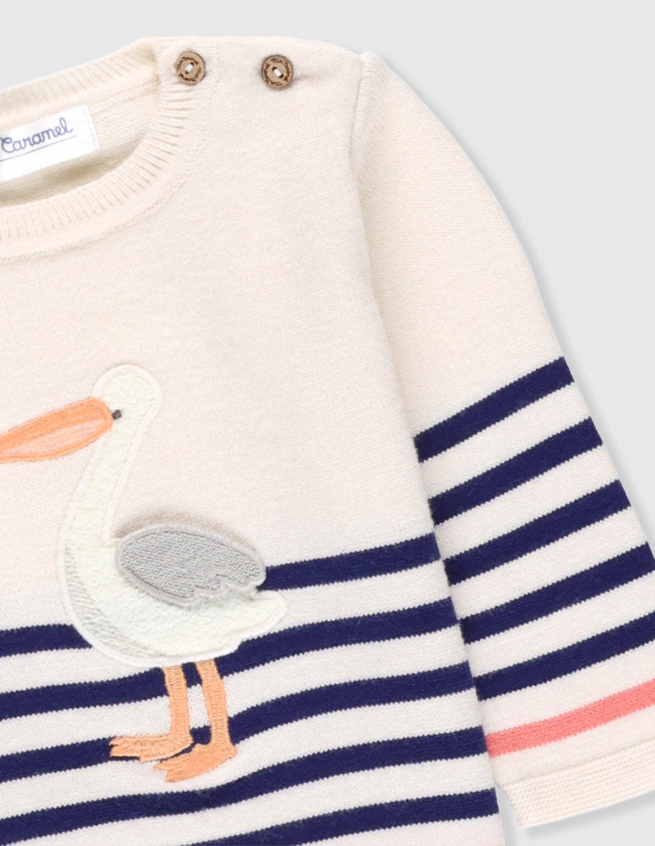Suéter tejido para bebé niña 4